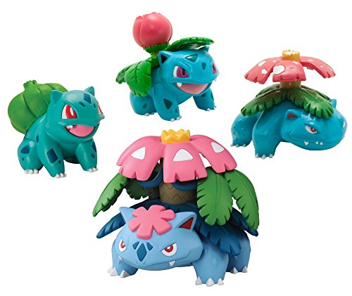Pokémon Trainer's Choice 4 Figure Bulbasaur, Ivysaur, Venusaur and Mega Venusaur Pack