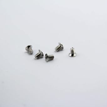 100-Pack M3x5mm Flat Head Phillips Screws for 2.5 SSD/HDD - Alloy Steel Nickel Plated Mounting Screws for PC Case, Laptop, Server Caddy & Gaming Consoles