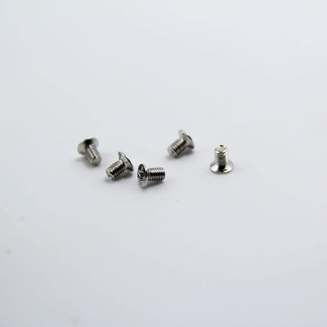 100-Pack M3x5mm Flat Head Phillips Screws for 2.5 SSD/HDD - Alloy Steel Nickel Plated Mounting Screws for PC Case, Laptop, Server Caddy & Gaming Consoles