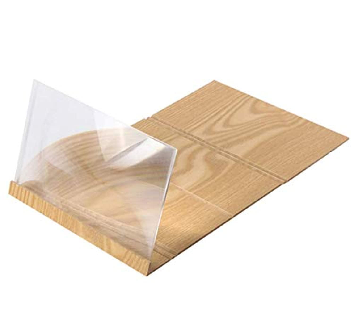 SKEIDO 12" Wooden Mobile Phone Holder with Screen amplifier Magnifier Video Screen Magnifier Holder for android iPhone Xiaomi Huawei