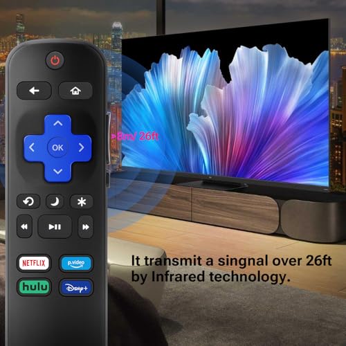 Image of for Roku TV Remote Control Replacement, Compatible with TCL /Hisense /Onn /Insignia /Sharp /Roku TVs