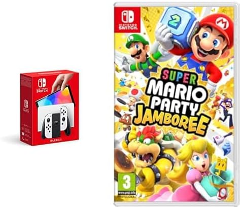 Nintendo Switch (versión OLED) Blanca & Super Mario Party Jamboree