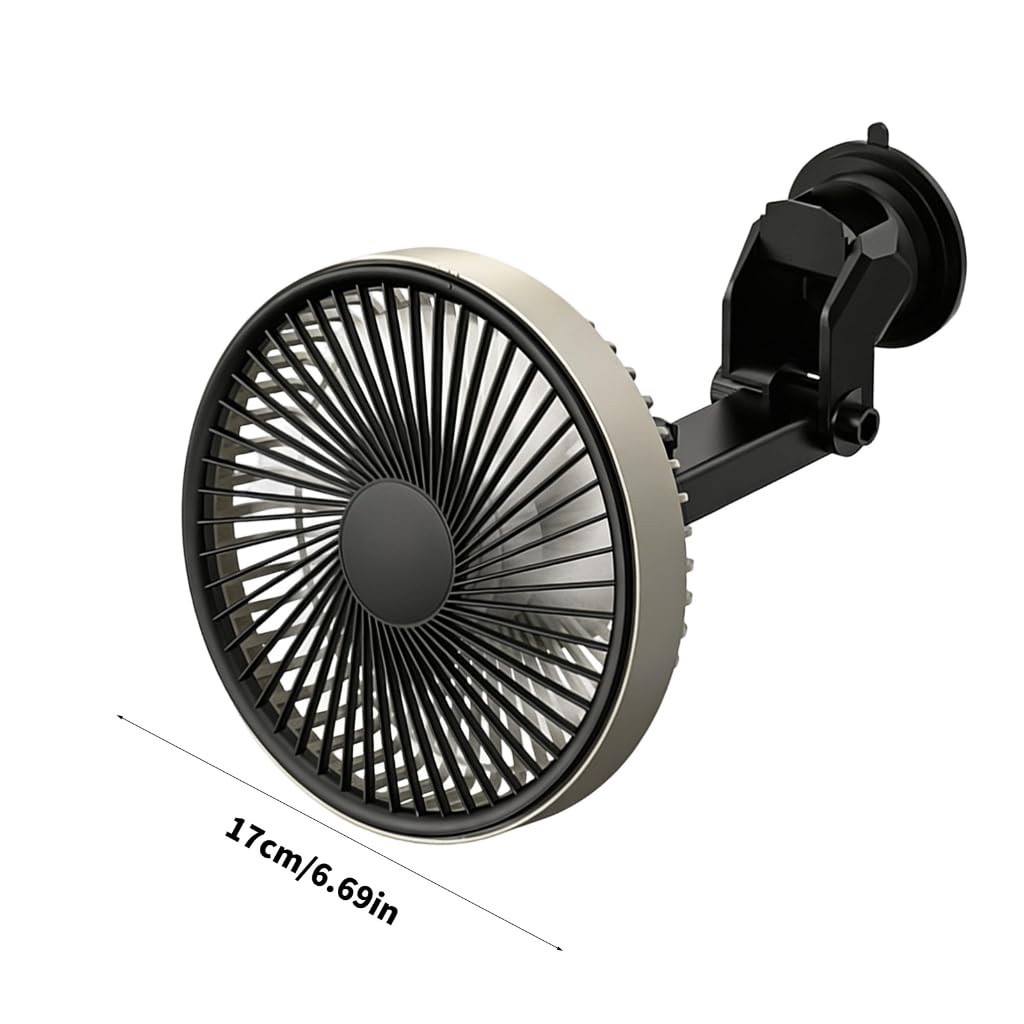 Ventilateur de refroidissement rotatif puissant à ventouse pour tableau de bord