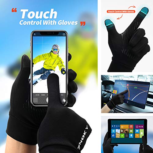 image for Snoky Running Gloves Cycling Bike Winter Gloves Biking Riding Driving 