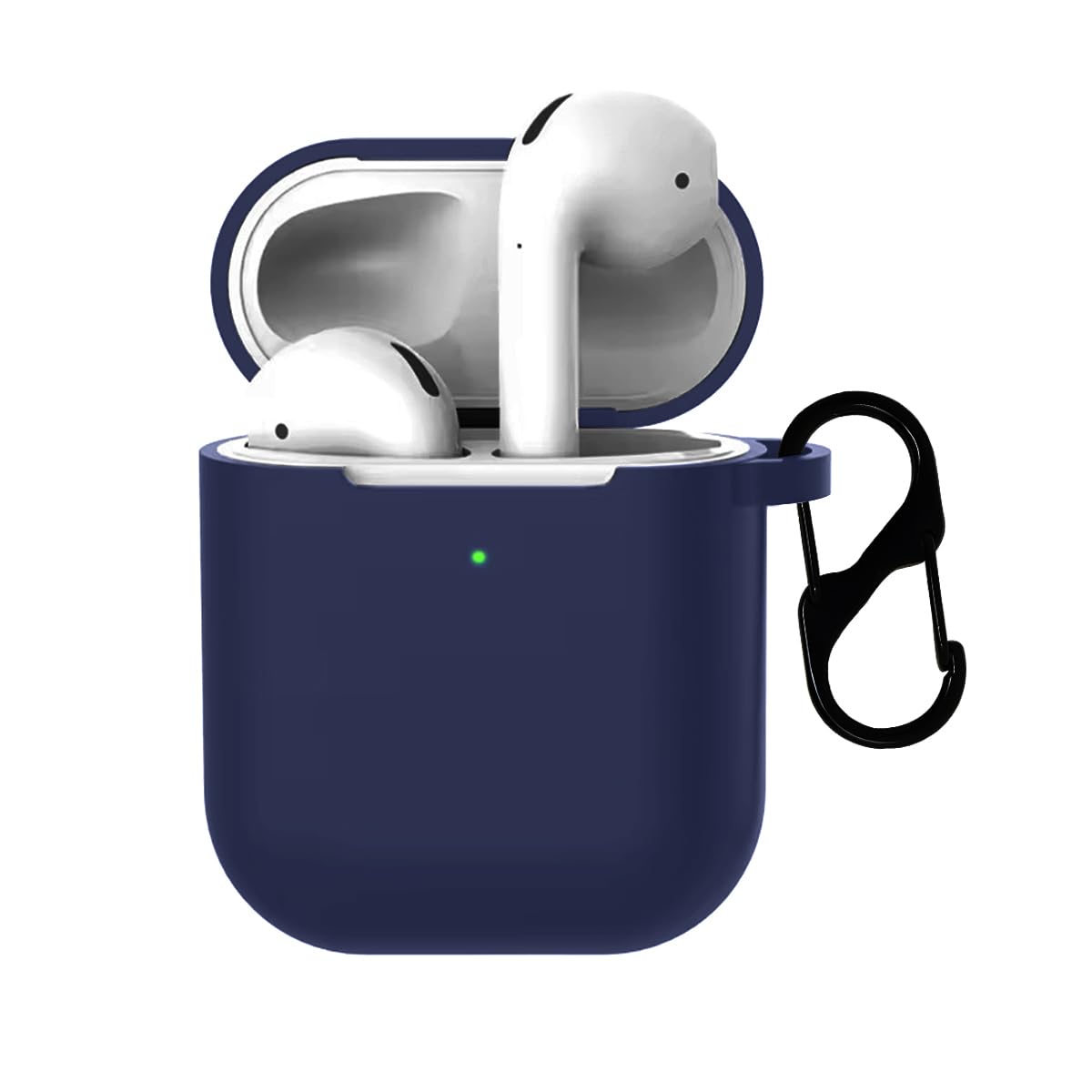 LIRAMARK Silicone Soft Case Cover with Buckle for Airpods 5 (2026) / Airpods 4 (2024), Apple airpods 4th Generation / 5th Generation case (Midnight Blue) — Amazon image 18