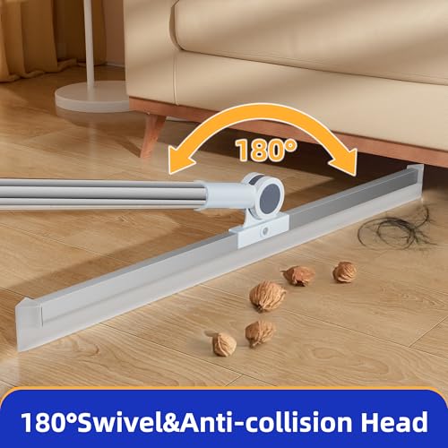 Image of Professional Floor Squeegee for Shower Bathroom Kitchen Home Adjustable 41.3 inch /52.3 inch Long Handle Floor Squeegee for Concrete Floor for Cleaning(50CM)