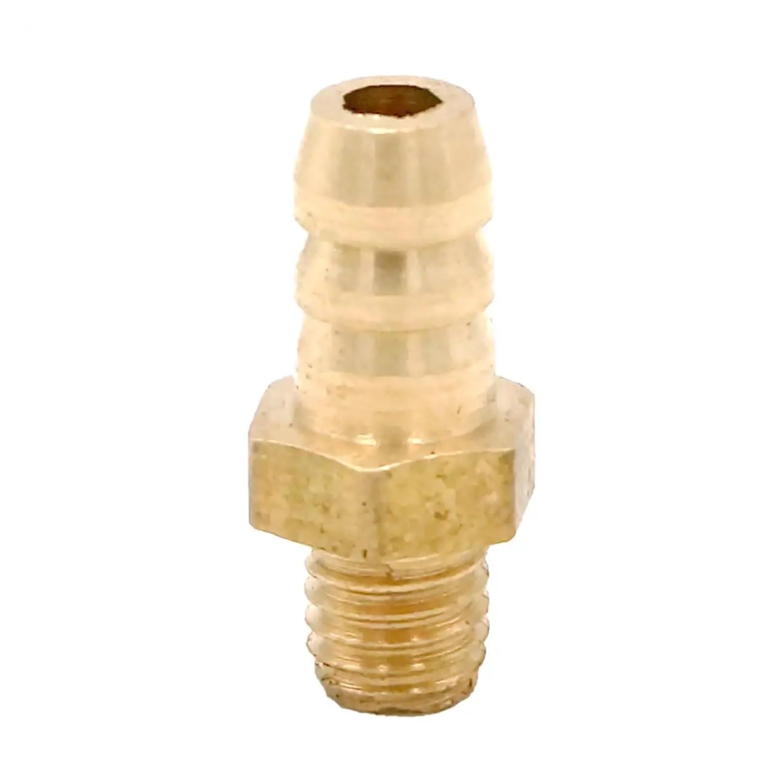 MQXFCZUX 5pc Hose I/D 5mm x M5 Metric Male Thread Brass Coupler Splicer Connector Fitting for Fuel Gas Water MQXFCZUX