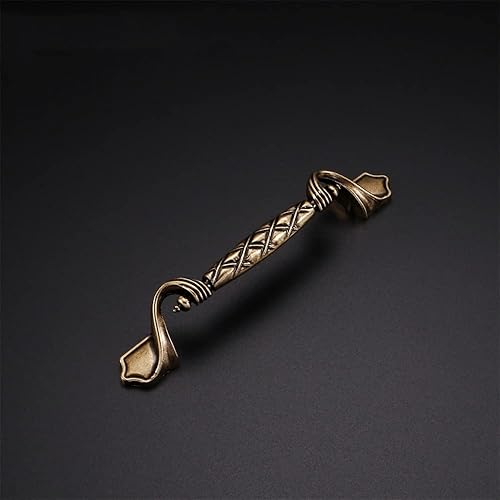 Miniatura 2 de Tiradores de bronce de 2 tamaños para cajones de gabinete de 3.75 pulgadas, tirador de lazo de estilo europeo, accesorios de gabinete de aleación de