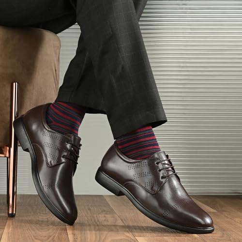 Image of Centrino Formal Shoe for Men | Soft Cushioned Insole for All-Day Comfort | Stylish & Elegant Design | Perfect for Office, Business Casual & Formal Attire 7662