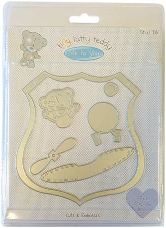 Tiny Tatty Teddy Boy Universal 3D Metal Cutting Die - Aeroplane