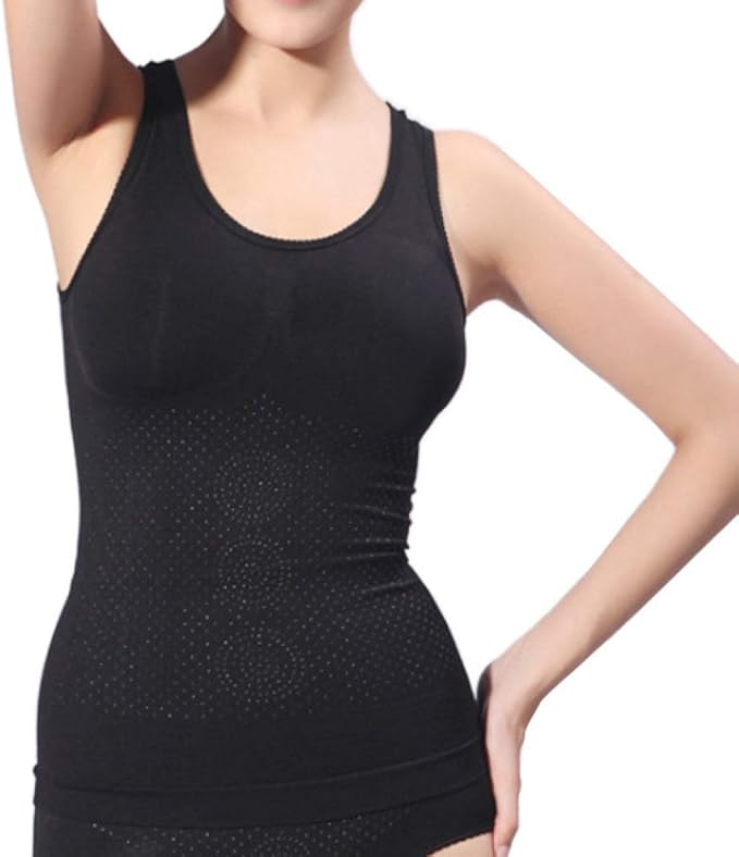 Women Control Vest Shapewear Tummy Slimming Seamless Body Shaper Black Amazon.co.uk Fashion