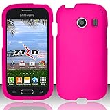 Balaji Rubberized Hard Snap-on Cover Compatible with Samsung© Galaxy Ace Style S765c, Rose Pink
