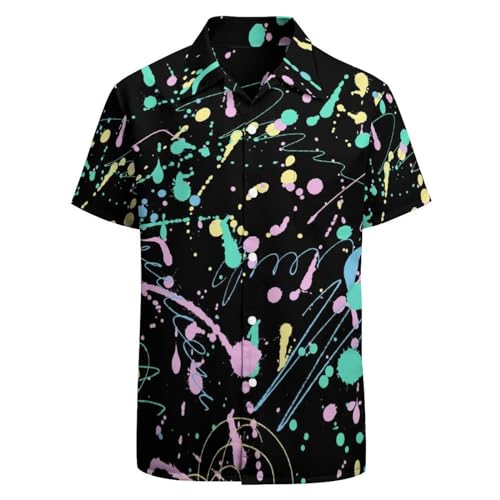 Chemise drapeau américain homme BONLOR colorée en taille L