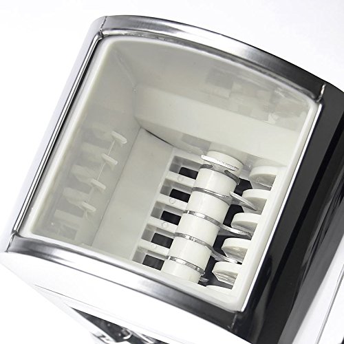 KATSU Manueller Eiszerkleinerer Ice Crusher mit Eiswürfelschale und Schaufel für Cocktails und Smoothies, Rostfreier Stahl 769008