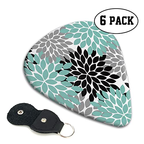 Dahlia Flower Lot de 6 médiators pour guitare acoustique, guitare électrique, basse, ukulélé – fins, moyens et épais - Les Beatles, Paul McCartney, John Lennon, RIngo Starr, George Harrison Dahlia Flower Lot de 6 médiators pour guitare acoustique, guitare électrique, basse, ukulélé - fins, moyens et épais – Image 3