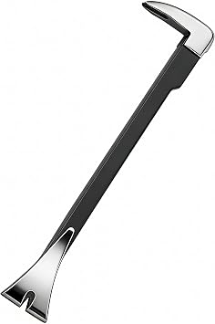 Pry Bar 10 inch,High Hardness,Flat Head,Polished.