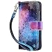 Produktbild ULAK iPhone 6/6s Hülle, Stylische Premium Lederhülle Flip Cover Brieftasche Schutzhülle Tasche Handyhülle Magnet Standfunktion mit Kartenfächer Case Kompatibel für iPhone 6/iPhone 6s - Mandala Blumen