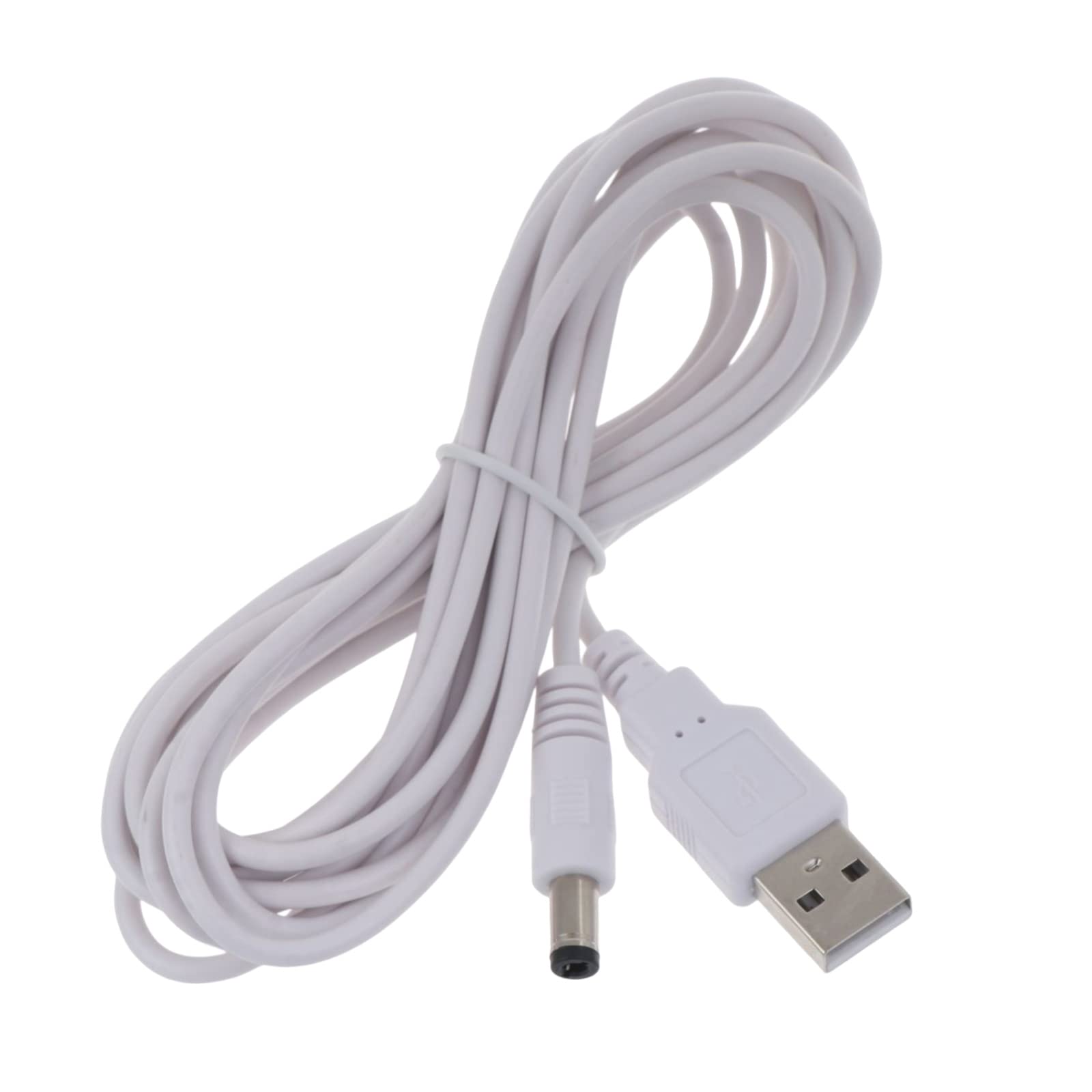 oringnat 5V Power Cable USB 2.0 Male to 5.5mm x 2.5mm Male Power Cord for Router, LED Light, 1M/2M3M Cable