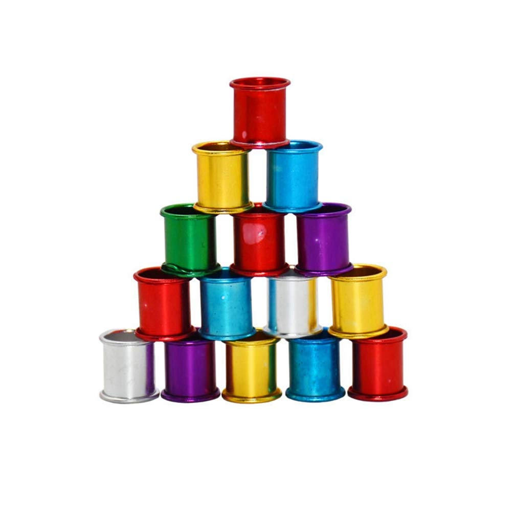 Numerowane pierścienie na nogi, ptaków, 300 szt. 8Mm obrączka nogę gołębia stopa aluminium ptaka wielokolorowe narzędzia dla(Multicolor)
