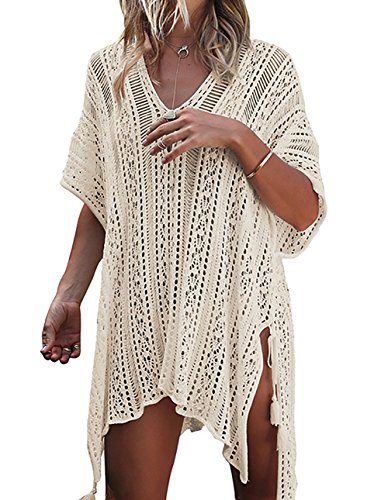 Bathing Suit Cover Up Bikini Swimsuit Crochet Beachwear Swimwear Dress