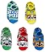 Nickelodeon Little Boys' Paw Patrol 5 Pack No Show, Bright Big Face, fits Sock Size 6-8.5 fits Shoe Size 7.5-3.5