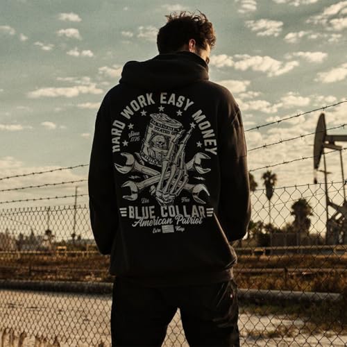 Howitzer Style Men's Hoodie Hard Work Hood Military Grunt MFG3