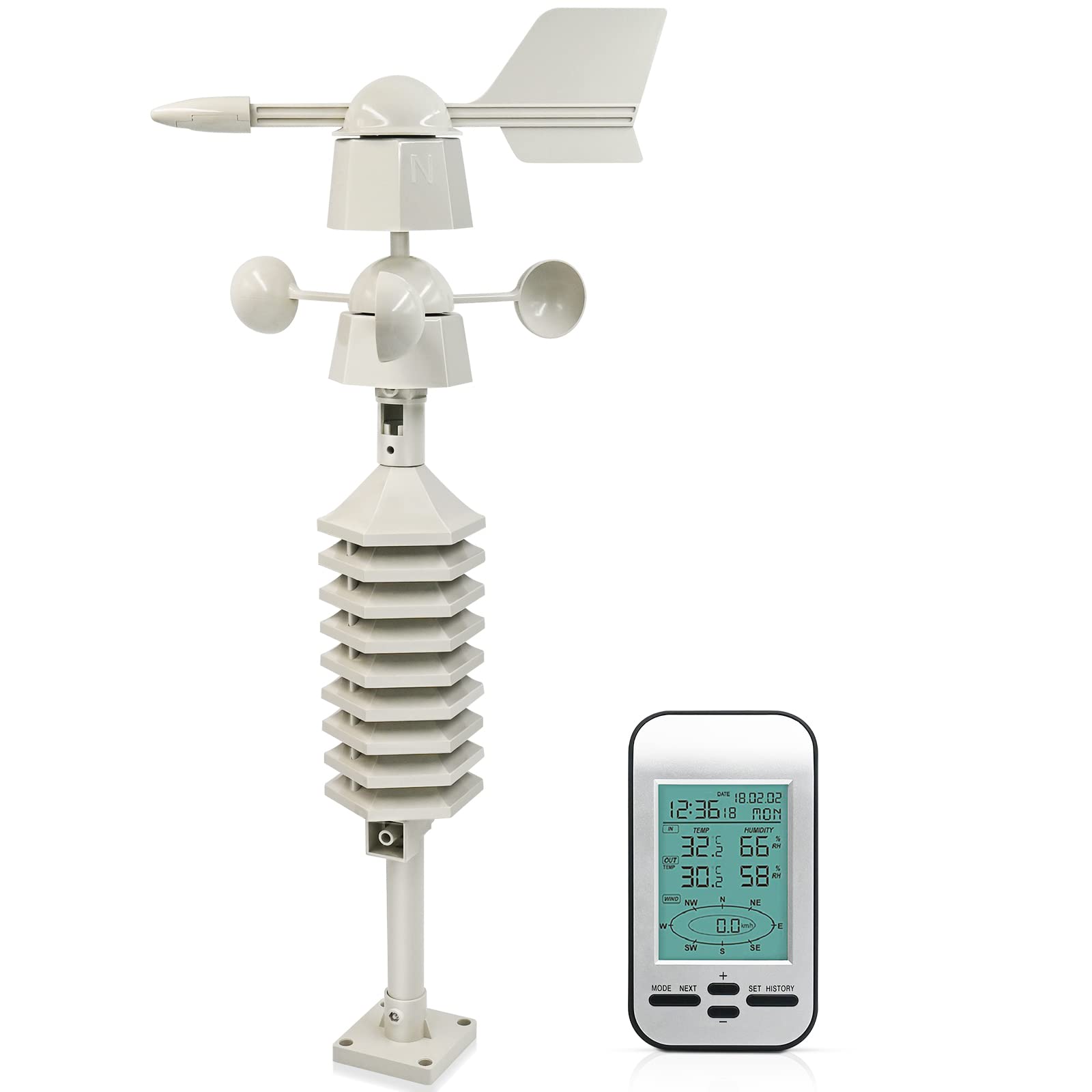Buy Weather Stations, Meteorological Instrument with LCD Display Home