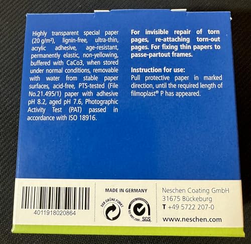 Filmoplast P Cinta de Reparación Transparente 1 pulg x 100 p miniatura 2