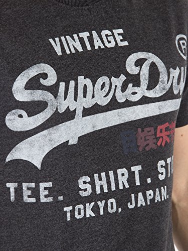 Superdry Shop Surf T-Shirt, Grigio (Charcoal