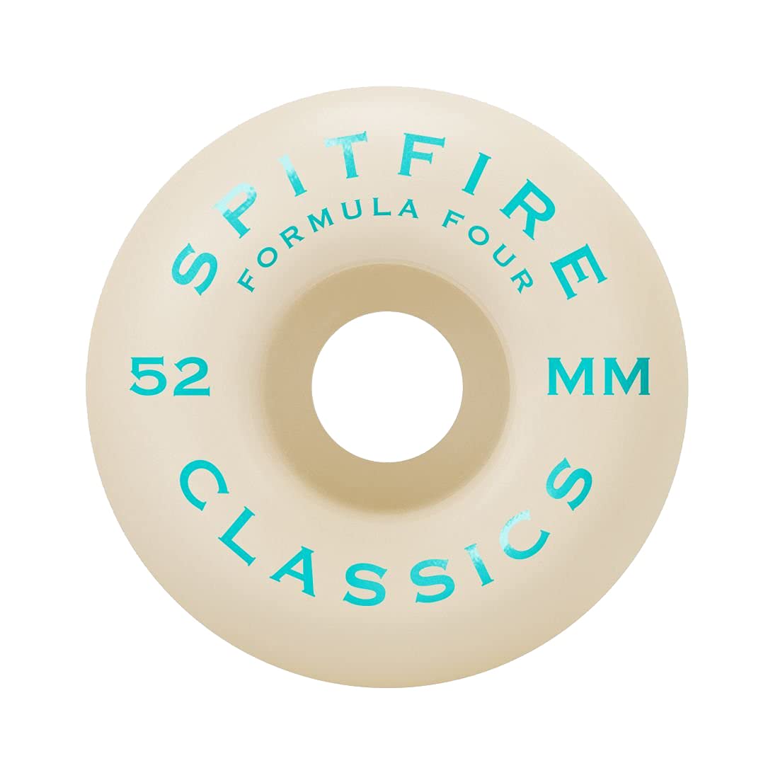 Roue de Skateboard Classic, 52mm, Tourbillon Floral, Jeu de 4