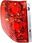 Evan-Fischer Tail Light Lens and Housing Compatible with 2003-2005 Honda Pilot Driver Side