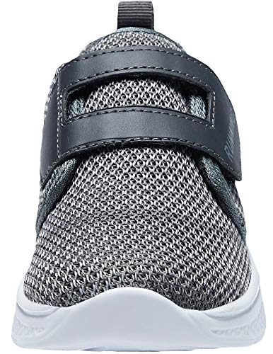 Adituo Toddler/Little Kid Boys Girls Lightweight Breathable Sneakers Strap Athletic Running Walking Sports Shoes Grey Size 9 #TOP3