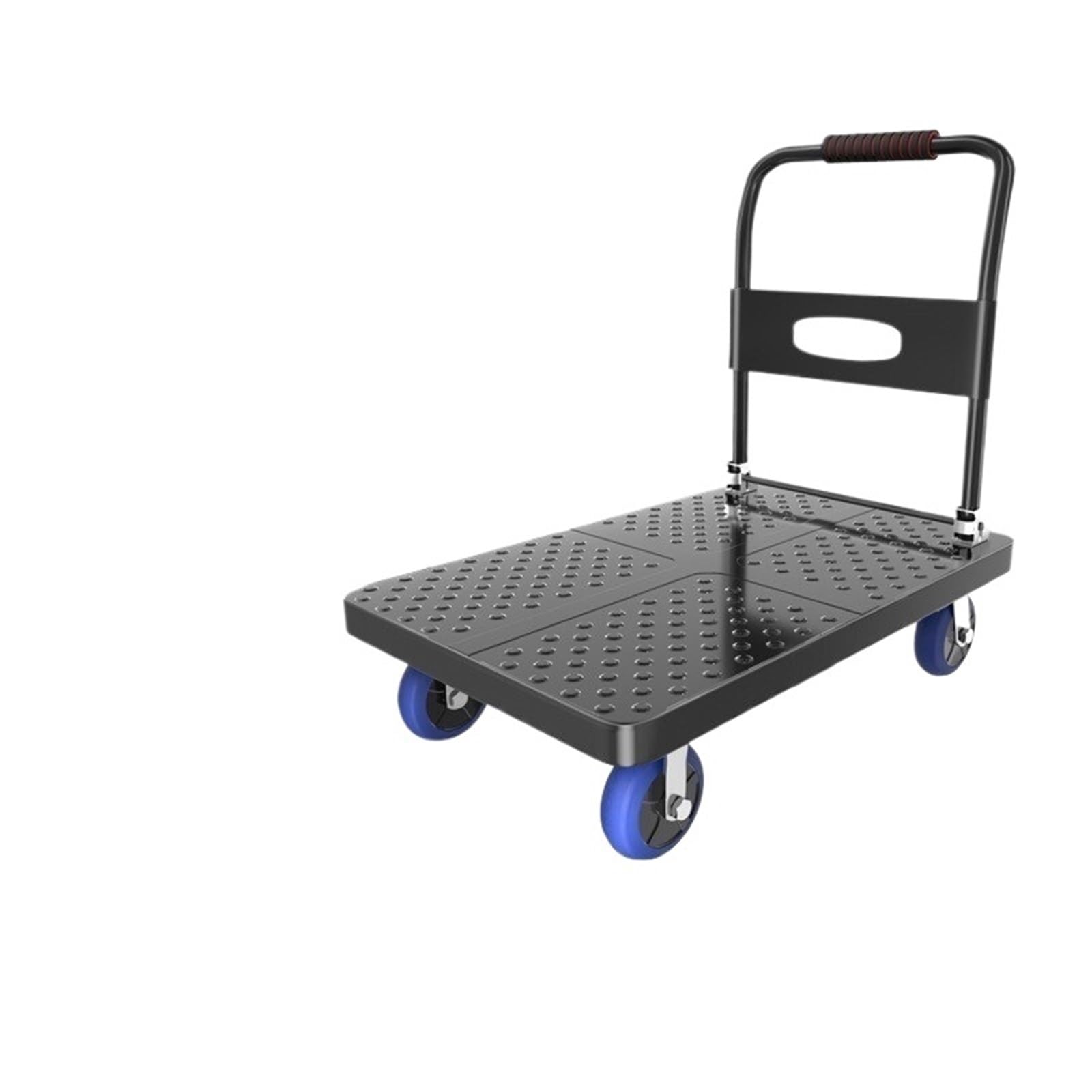 Platform Truck Cart, Household Folding Steel Platform Trolley With Silent Wheels(70-45-4b)