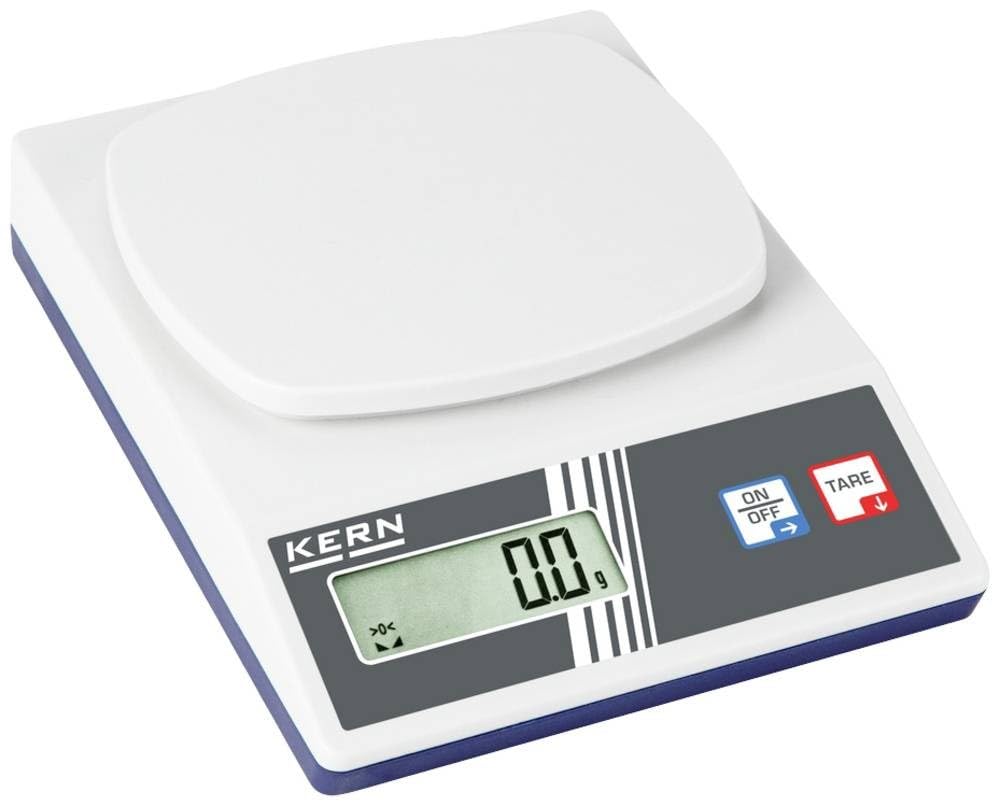 KERN Báscula escolar EFS 600-1S05 (control de 2 botones, rango de pesaje máx. 620 g, legibilidad 0,1 g, reproducibilidad 0,1 g, linealidad 0,3 g, báscula para enseñanza escolar)