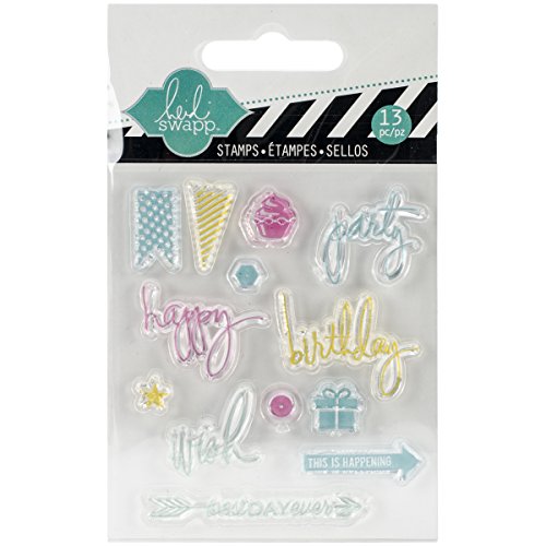 Preisvergleich Produktbild Heidi Swapp Mixed Media Clear Mini Stamps 3"X3.5"-Party