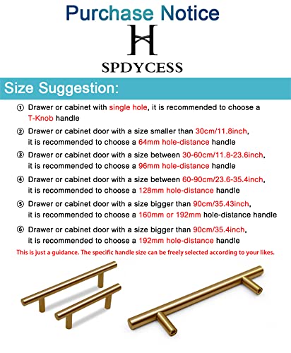 SPDYCESS Maniglia a T, Confezione da 10 Maniglie