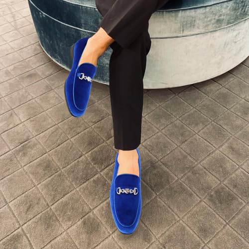 Men's Multiple Colors Penny Slip-on Velvet Loafer Suede Tuxedo Dress Shoes Luxury Smoking Slipper Party Prom Wedding Shoes Comfortable Lightweight3