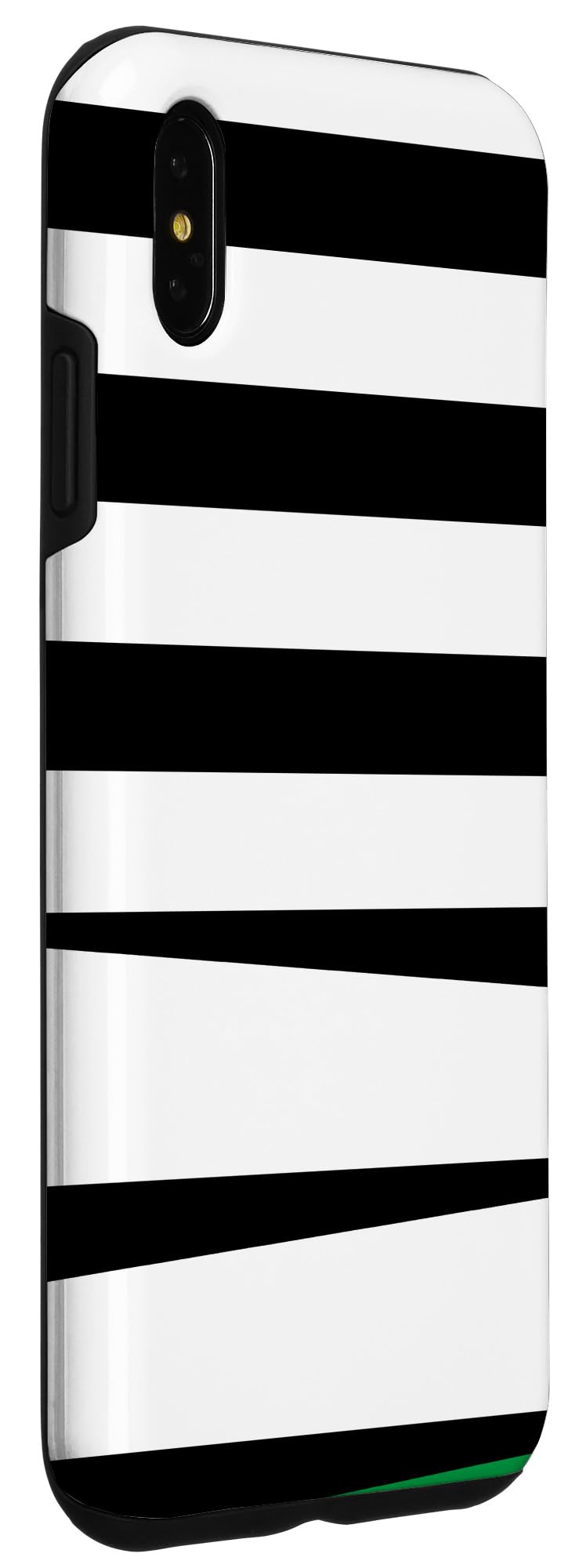 iPhone XS Max Zebra stripes, black, white, green Case - Image 3