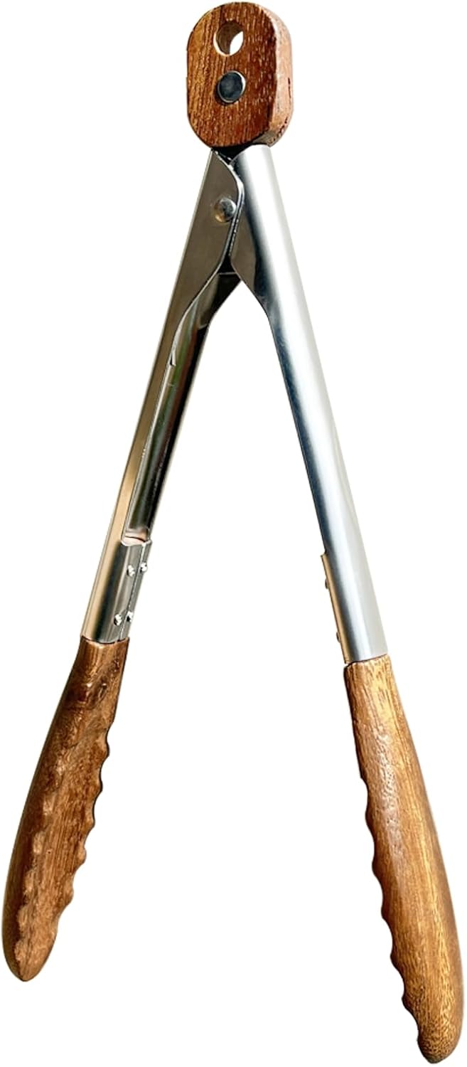 H&Zebrabro Food Tongs with Wood Tip, Salad Tong for Cooking, Serving, Grill, Kitchen Tongs Stainless Steel Handle, Kitchen Tools Set (Small) H&Zebrabro Food Tongs with Wood Tip, Salad Tong for Cooking, Serving, Grill, Kitchen Tongs Stainless Steel Handle, Kitchen Tools Set (Small)