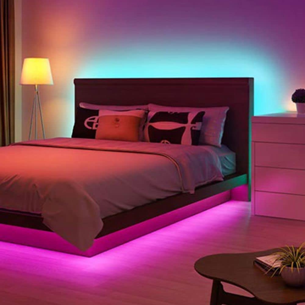 Striscia LED RGB per retroilluminazione TV, per TV da 60 fino a 80 pollici, 5 m/16.4 ft USB, controllo app, illuminazione bias per HDTV, schermo PC, sala giochi, decorazione della stanza