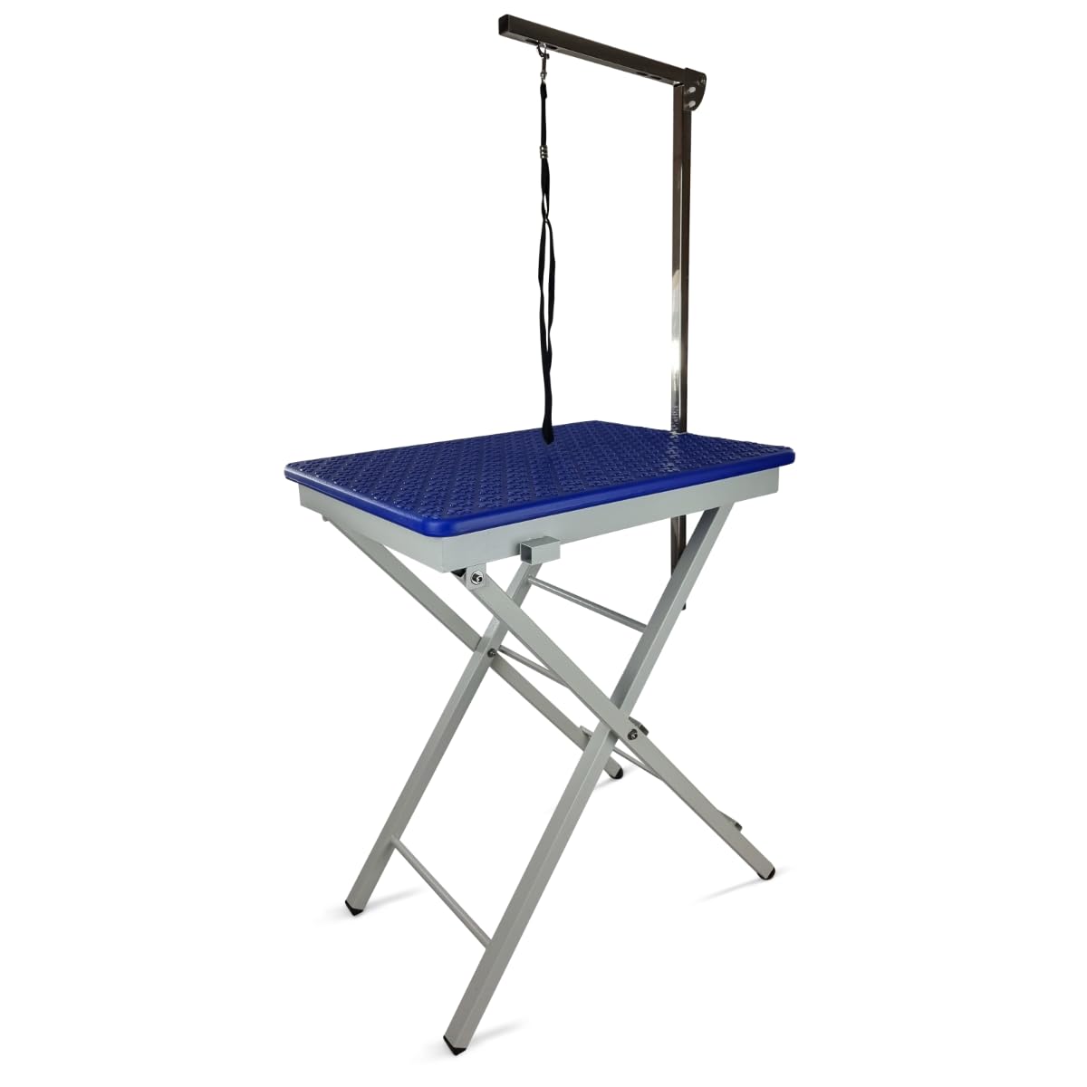 Topmast Tavolo da toelettatura Showtime - Regolabile - Pieghevole - Blu - 60 x 45 x 82 cm