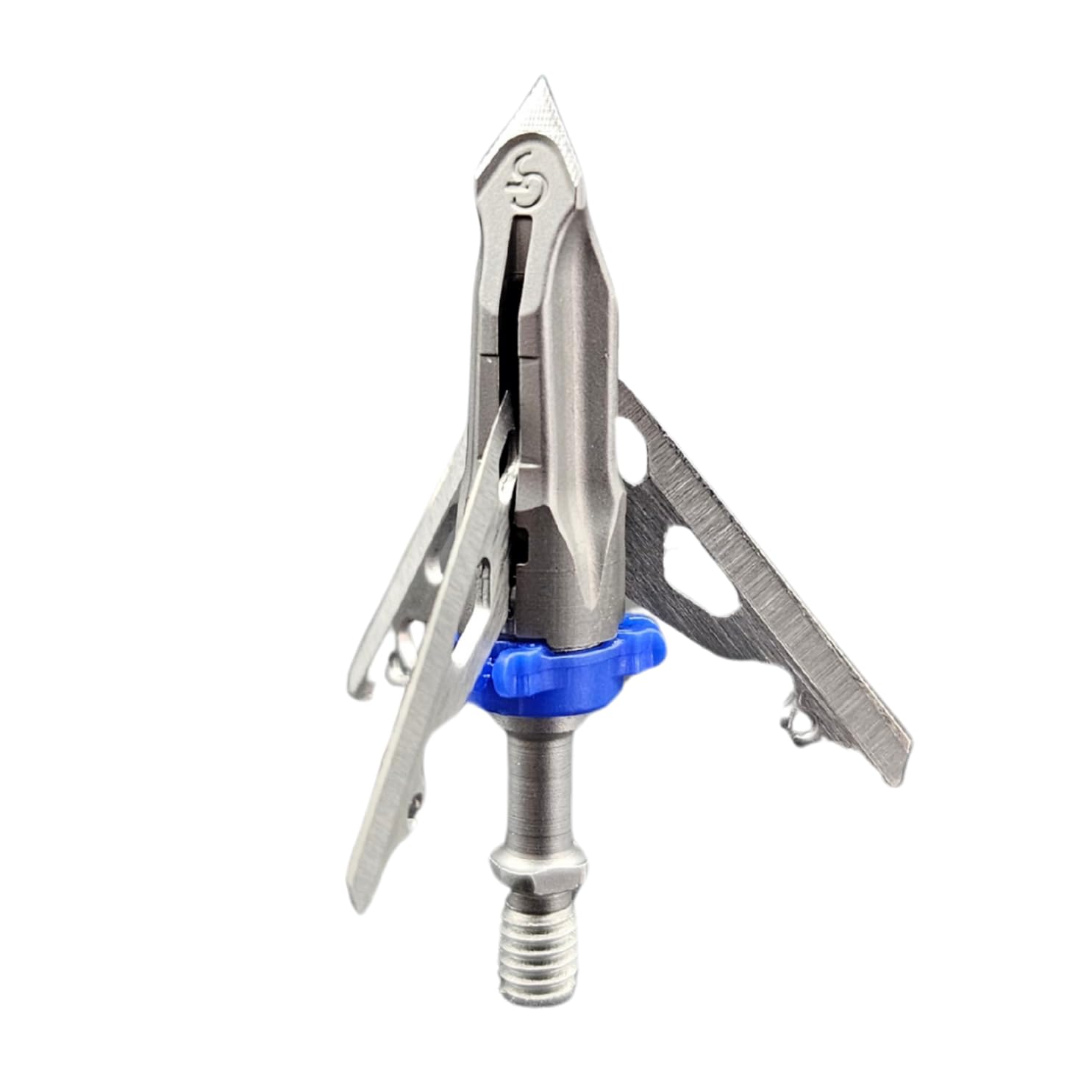 G5 Deadmeat V2 Expandable 3-Blade Broadheads | 3-Pack | 100/125 Grains | Razor Sharp 1.5" Cutting Diameter Mechanical Blades | Screw in | Compound & Recurve Compatible | 1 BMP Practice Tip Included