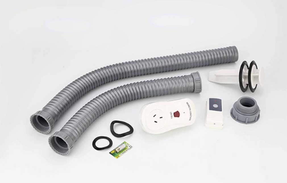 Durable Broyeur de déchets Alimentaires Élimination des ordures ménagères Protection Anti-surchauffe et Anti-Surcharge Cuisine, White