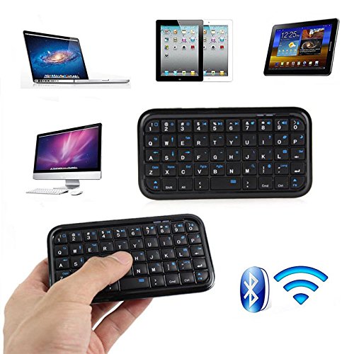 ROKOO Claviers Rechargeables sans Fil de Mini Clavier de Bluetooth pour la Tablette PS4 Raspberry Pi de téléphone