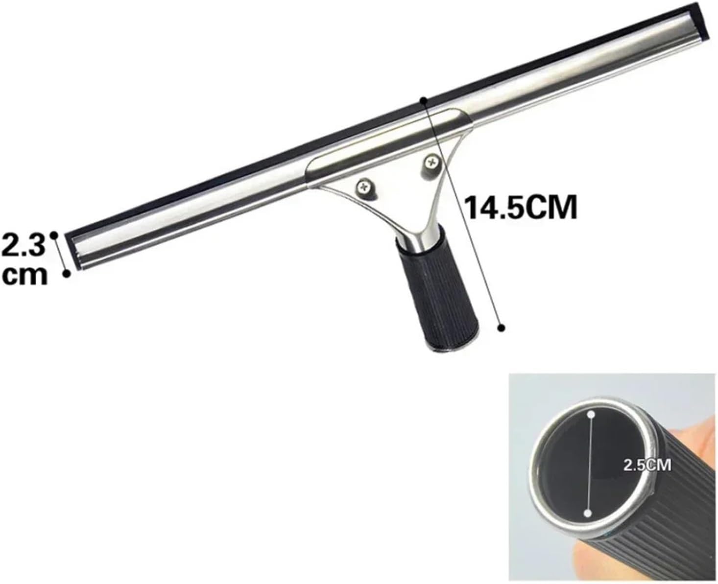 25/30/35/40cm Glass Cleaning Squeegee Window Wiper Tool Rubber Blade for Bathroom Shower Home Car(35cm)