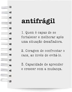 Planner Semanal Significado Antifrágil Capa Dura 156 Fls A5 21x15cm