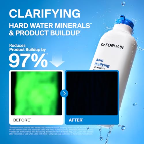 Image of DR.FORHAIR Aero Purifying Shampoo 16.9 fl oz | Clarifying Shampoo for Hard Water & Styling Product Buildup | Deep Cleansing Scalp Care for Fresh, Clean Hair | Korean Haircare