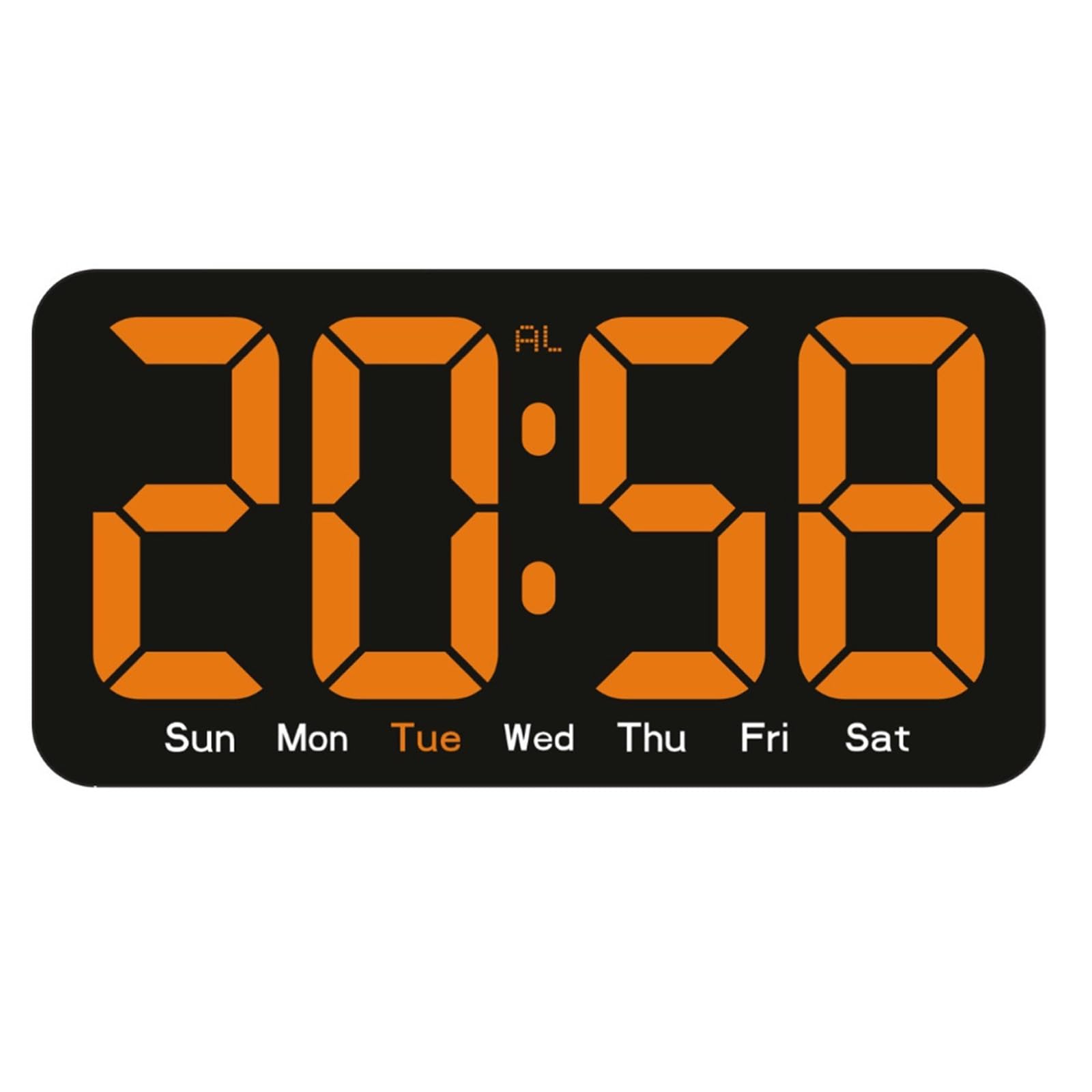 Nucelit Digital Alarm Clock for Bedroom Desk Clock for Living Room Bedroom with Night Modes, Dimmer, Temperature Date Day of Week Alarm Clocks for