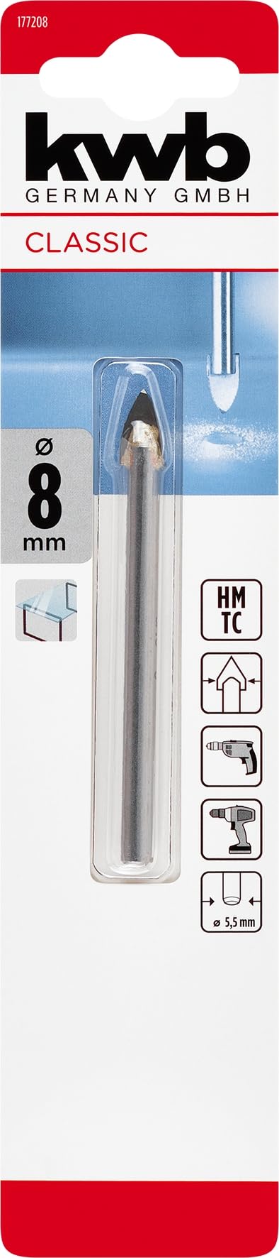KWB Mèche En Bois Dur FCE 5mm, Perceuse