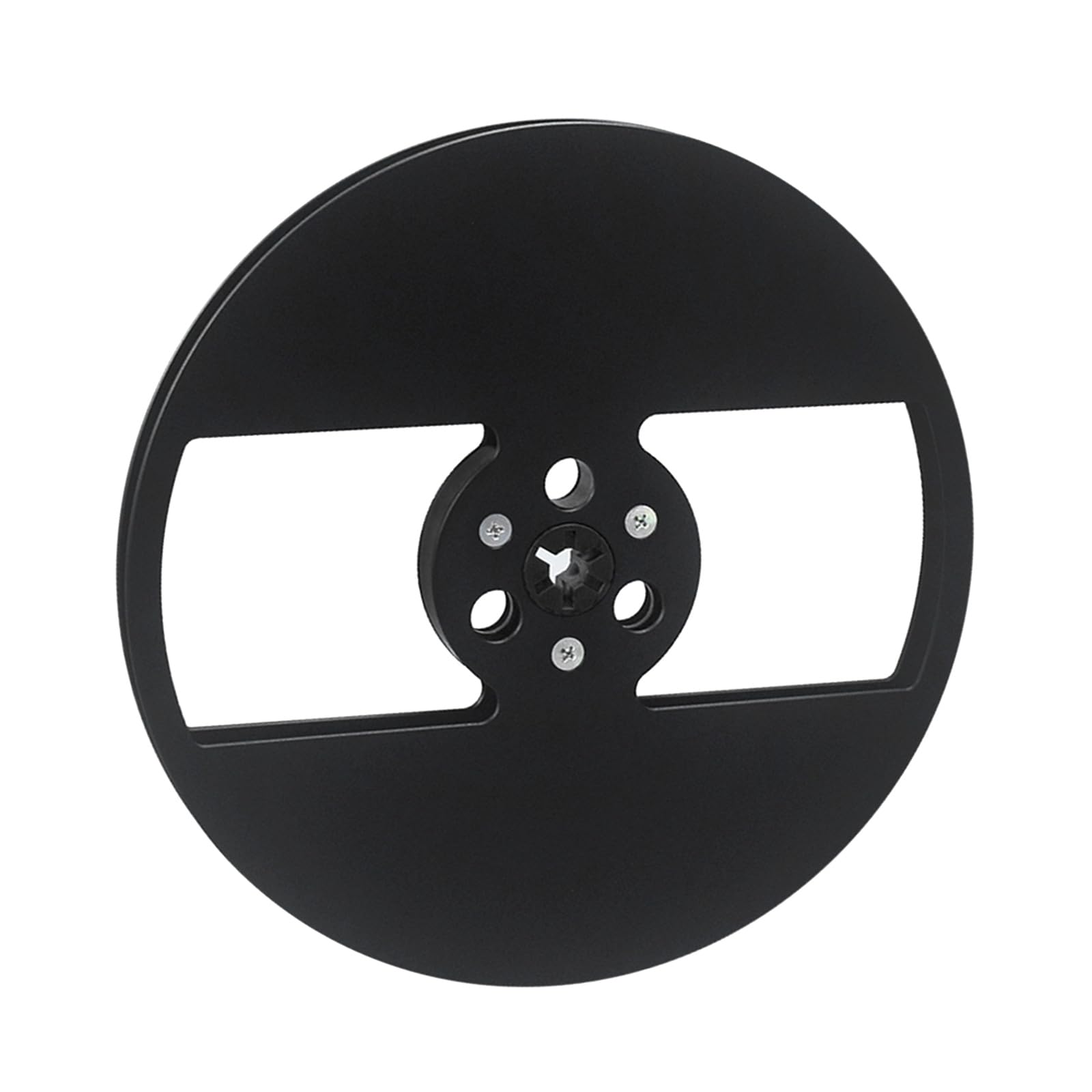 Netbiio Black Precisions 7" Empty Aluminum Reel For 1/4 Tape Open Reel Sound Deck With 2 Holes